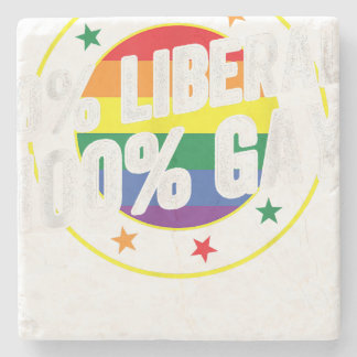 Porta-copo De Pedra 0 Gay Liberal 100 LGBT Design para Conservadores