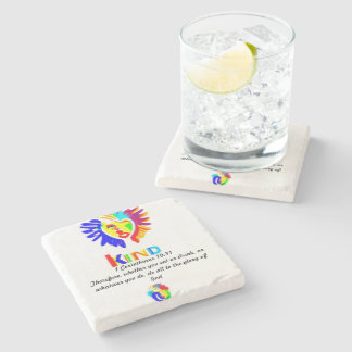 Porta-copo De Pedra 1 Porta copos de Corintians 10:31 LK - Ponta com p