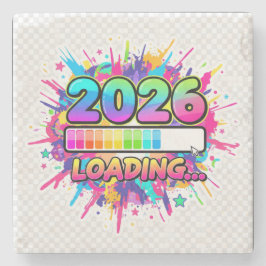 Porta-copo De Pedra 2026 Loading... Progress Bar Sticker