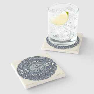 Porta-copo De Pedra 25c Beer Revenue Stamp USA