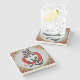 Porta-copo De Pedra [410] Caligrafia das artes marciais japonesas: Jud