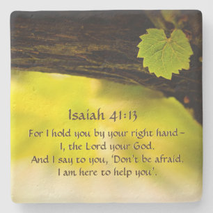 Porta-copo De Pedra 41:13 de Isaiah eu guardaro-o por sua bíblia do