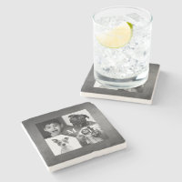 4 Famílias Fotografias Pretas Monograma de Quadro