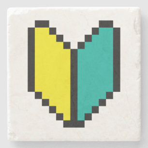 Porta-copo De Pedra 8 Bits Pixel Wakaba / Shoshinsha Mark
