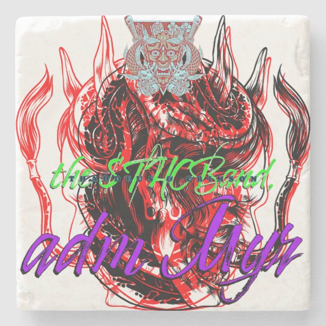 Porta-copo De Pedra a banda $THCBand (Frente)