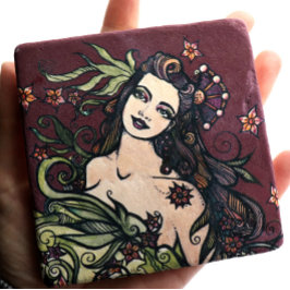 Porta-copo De Pedra A Deusa Imperatriz Tarot