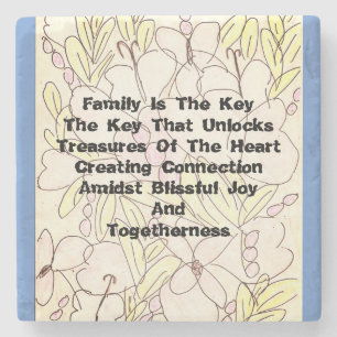 Porta-copo De Pedra A Família É A Chave