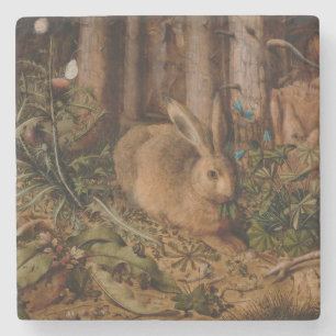 Porta-copo De Pedra A Hare in the Forest (por Hans Hoffmann)
