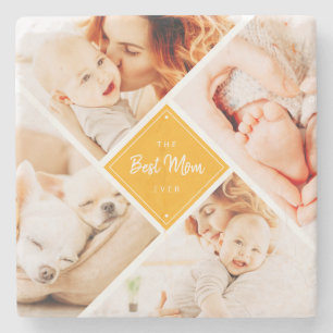 Porta-copo De Pedra A Melhor Mãe Já Teve Fotos Personalizadas Modern