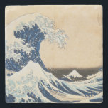Porta-copo De Pedra A onda de Excelentes de Kanagawa por Hokusai<br><div class="desc">Este design apresenta "A onda Excelente de Kanagawa" pelo artista japonês Hokusai.</div>