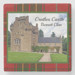 Porta-copo De Pedra A Porta copos do Castelo de Pedra de Tartan Crathe