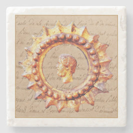 Porta-copo De Pedra A Porta copos Dourada do Marble Drink do Imperador