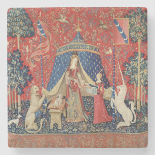 Porta-copo De Pedra A senhora e o unicórnio: "A meu somente desejo" 2