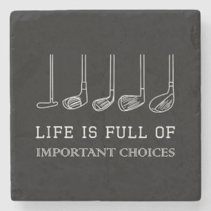 Porta-copo De Pedra A Vida Engraçada É Cheio De Escolhas Importantes G