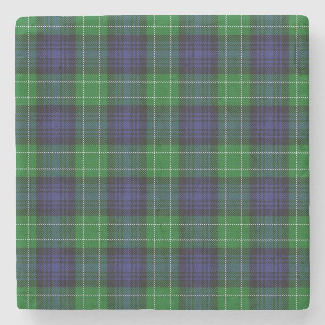 Porta-copo De Pedra Abercrombie Tartan (Frente)