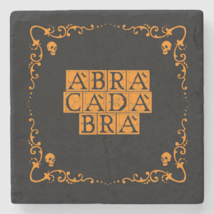 Porta-copo De Pedra Abracadabra Palavra Mágica Pedra de Suporte