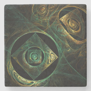 Porta-copo De Pedra Abstrato de arte de vibrações mágicas