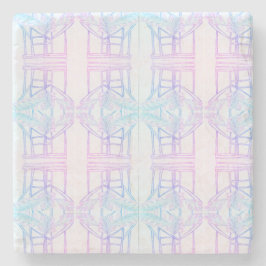 Porta-copo De Pedra Abstrato de entrelaçamento 