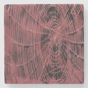 Porta-copo De Pedra Abstrato De Pintura De Uma Tela Magenta Rosa