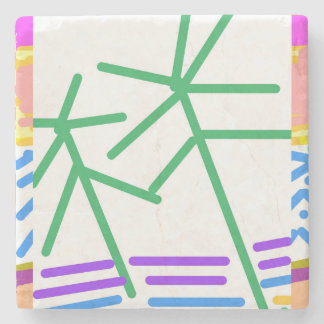 Porta-copo De Pedra Abstrato festiva