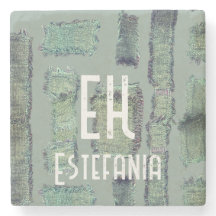 abstrato monograma moderno do pastel verde-sábio