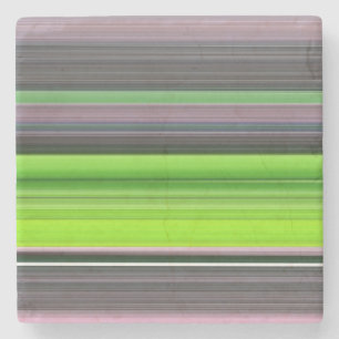 Porta-copo De Pedra Abstrato nº 1: Limão e cinza