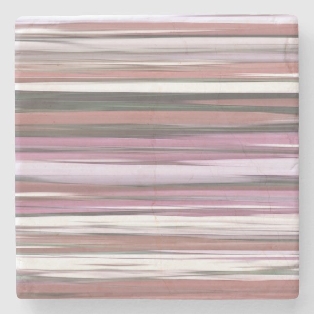 Porta-copo De Pedra Abstrato nº 2: borrão rosa (Frente)