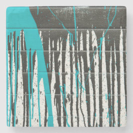 Porta-copo De Pedra Abstrato Paint Splatter Porta copos