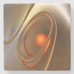 Porta-copo De Pedra Abstrato trendy e elegante Design 3d