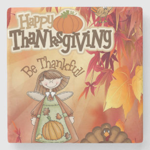 Porta-copo De Pedra Ação de Graças da Porta copos Marble Stone