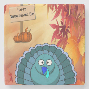 Porta-copo De Pedra Ação de Graças da Porta copos Marble Stone