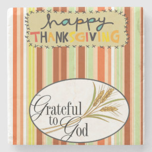 Porta-copo De Pedra Ação de Graças da Porta copos Marble Stone