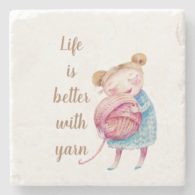 Porta-copo De Pedra Acrílico do Fio Doce (Frente)