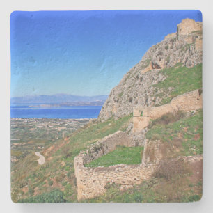 Porta-copo De Pedra Acrópole em Corinto, Porta copos na Praça da Gr