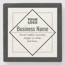 Porta-copo De Pedra Add Your Logo Customizable Template