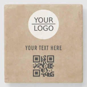 Porta-copo De Pedra Adicionar Código QR de Logotipo Promoção de Texto 