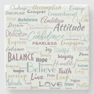 Porta-copo De Pedra Afirmações