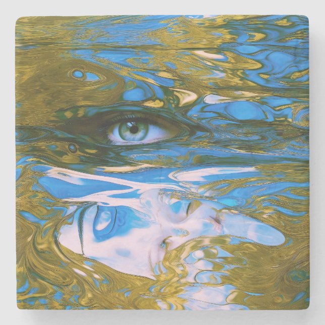 Porta-copo De Pedra Águas Místicas (Frente)