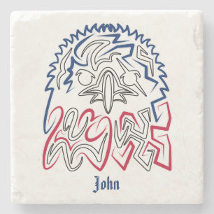 Porta-copo De Pedra Águia Americana do Dia da Independência