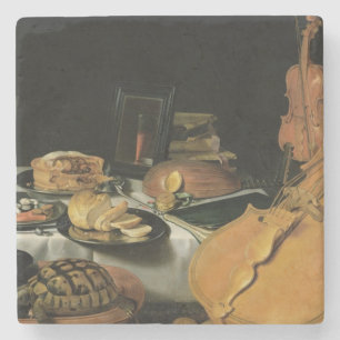 Porta-copo De Pedra Ainda vida com instrumentos musicais, 1623