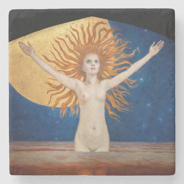 Porta-copo De Pedra Akseli Gallen-Kallela - Ad Astra (Frente)