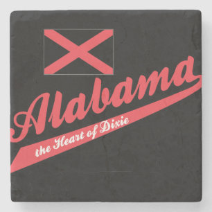 Porta-copo De Pedra Alabama Coração de Dixie