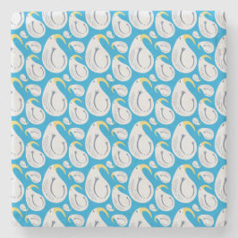 Porta-copo De Pedra Albatross Paisley