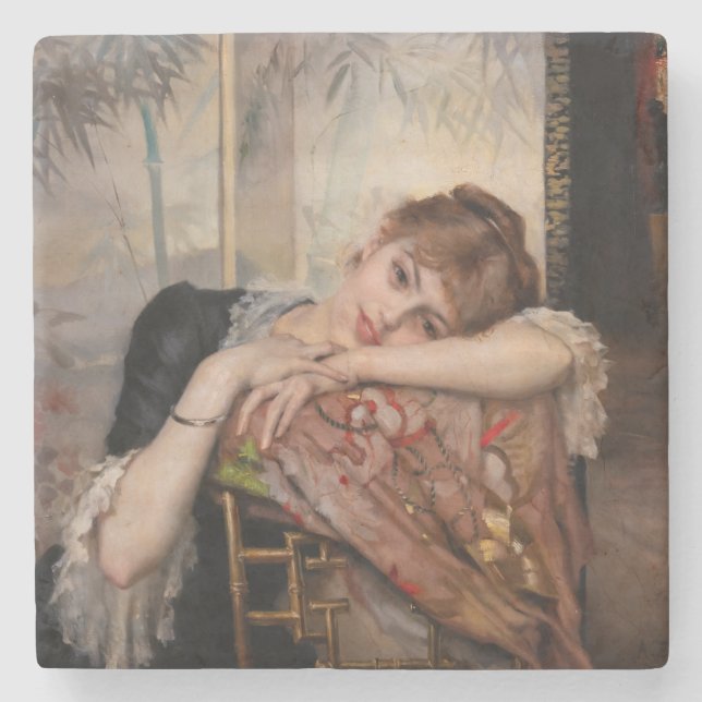 Porta-copo De Pedra Albert Edelsense - O Parisienne / Virginie (Frente)