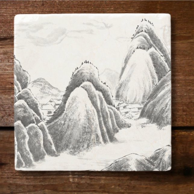 Porta-copo De Pedra Aldeia das Montanhas - Tinta (Criador carregado)