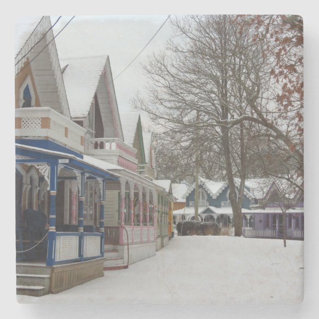 Porta-copo De Pedra Algodão de inverno - Vinha de Martha (Frente)