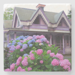 Porta-copo De Pedra Algodão vitoriano roxo - Vineyard de Martha