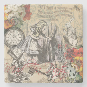 Porta-copo De Pedra Alice no País das Maravilhas Cortina Bobagem