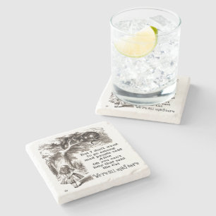 Porta-copo De Pedra Alice no país das maravilhas; Gato de Cheshire com