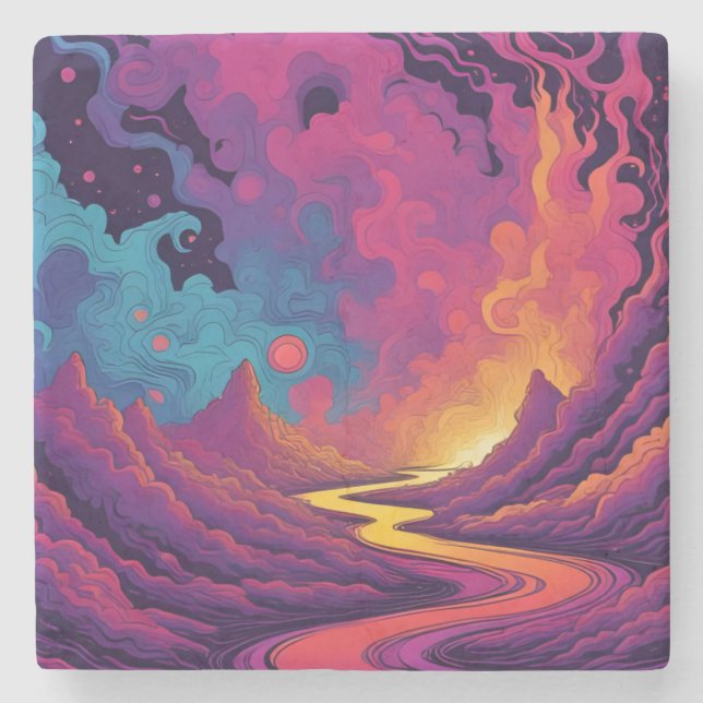 Porta-copo De Pedra Alien Lands (Frente)